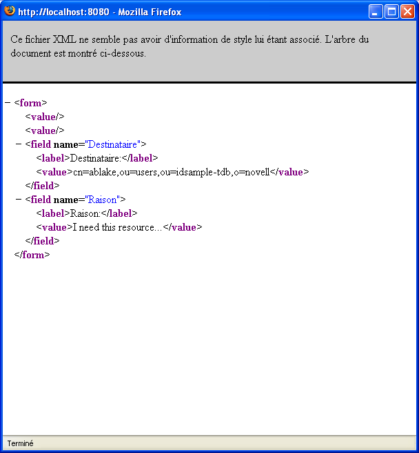 document XML pour signature numérique