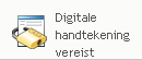 Pictogram Digitale handtekening vereist