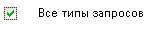Флажок "Все типы запросов"